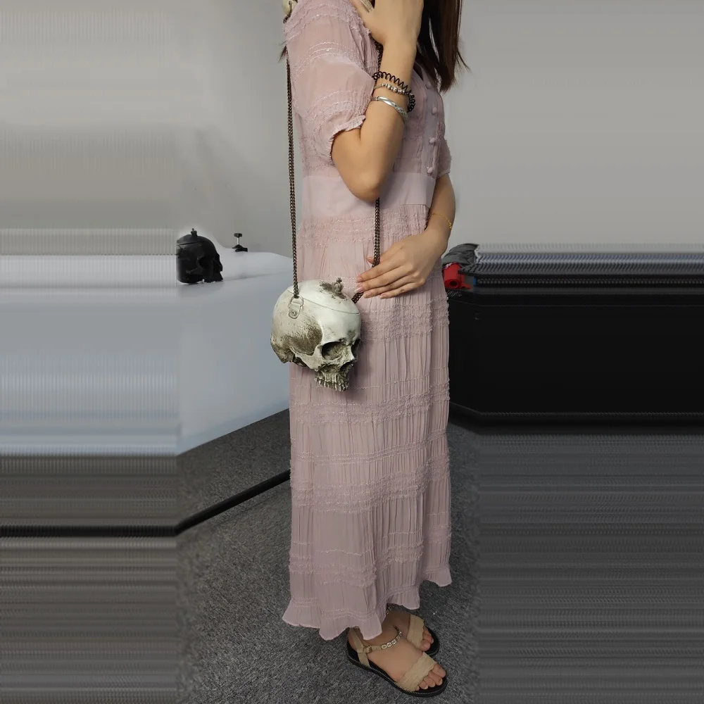 

gothic 3D skull lolita bag halloween purse