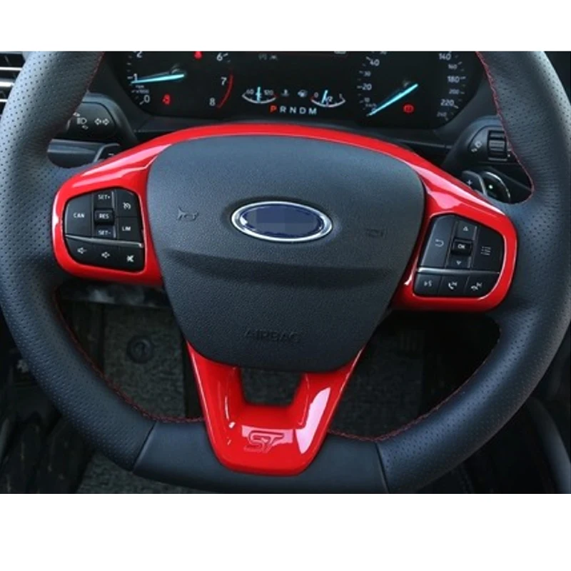 Чехол на руль автомобиля для Ford Focus st 2019 2020 2 шт. ABS аксессуары интерьера молдинги