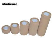 Кобан первой помощи самоклеящаяся пленка нетканые связывающие самоклеющиеся эластичные повязки кожи бежевый колено локоть медицинские спортивные ленты