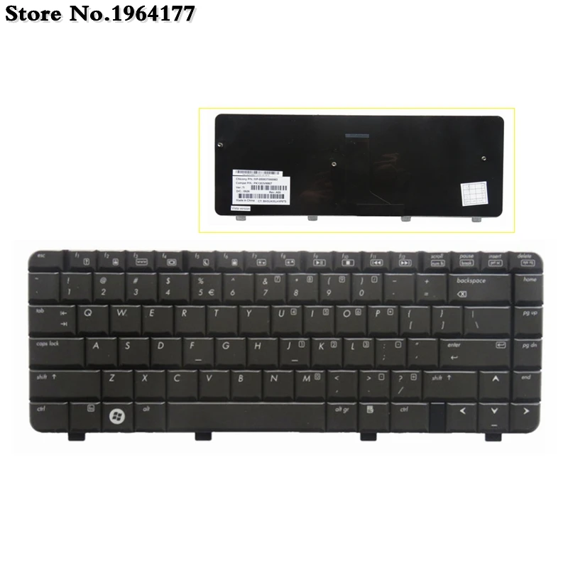 US для HP Pavilion DV4-1000 DV4-1103TX DV4-1020 1428 DV4-1100 английская клавиатура ноутбука черного цвета