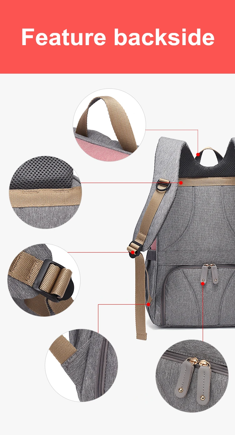 New Mummy Diaper Bag Usb Large Capacity Maternity Backpack Waterproof Travel Baby Stroller Bag For Mom Multifunctional Nappy Bag (15)
