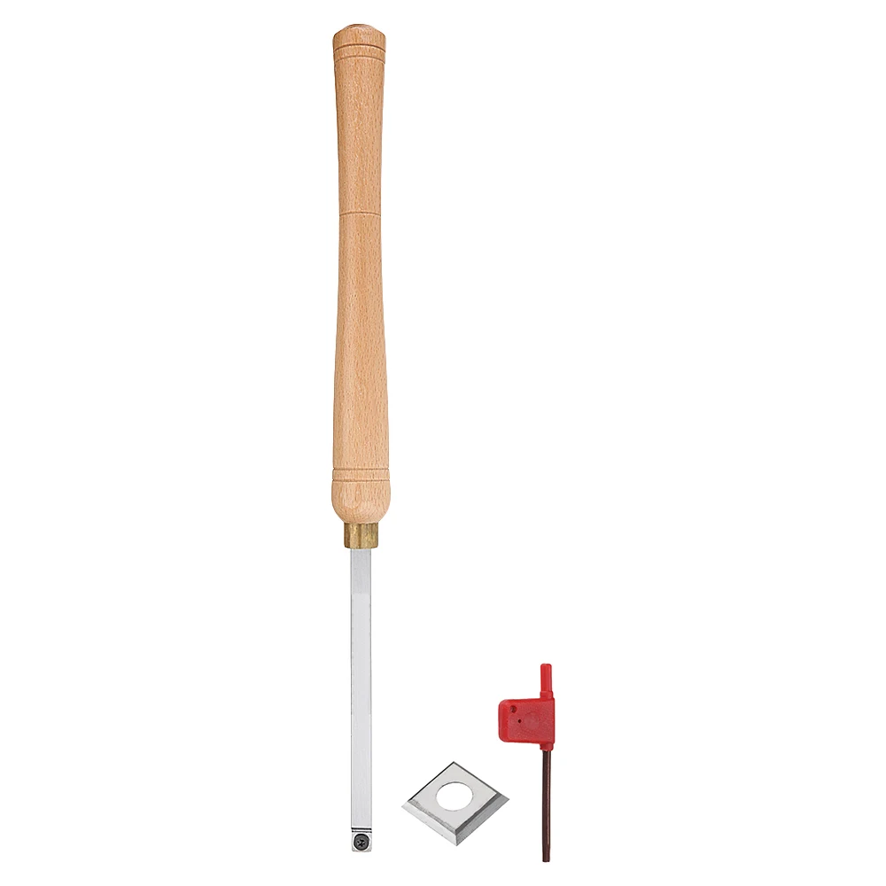 ALLSOME токарные инструменты для токарной обработки древесины твердосплавная насадная фреза Инструменты квадратный хвостовик с деревянной ручкой деревообрабатывающий инструмент HT2353-2357