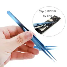 1 шт. Пинцет Электронный из нержавеющей стали 0,15 мм наконечник прецизионный Пинцет утолщенный для электронного ремонта Fly Line телефонная материнская плата