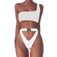 Женская Сексуальная Пряжка слинг пуш-ап утолщение купальный Пляж купальный комплект нижнего белья