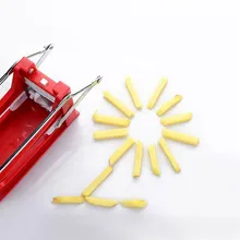 Резак 1 шт. высокое качество Лидер продаж картофель резка портативный пластиковая ручка картофеля, моркови и огурец резак для овощей инструменты