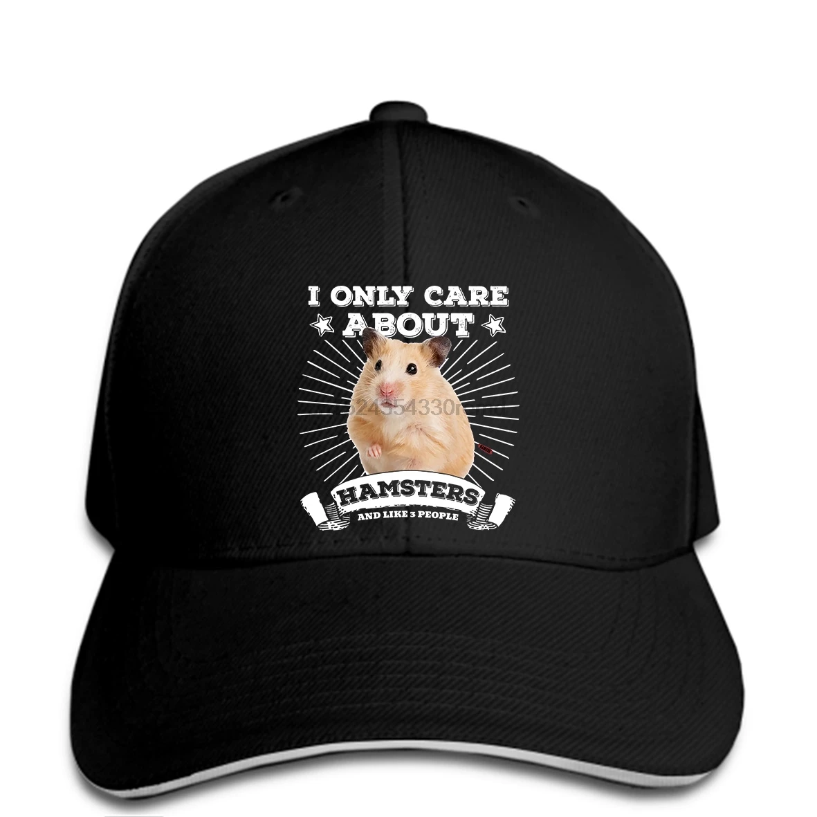 

hip hop Baseball caps Funny Men hat Women novelty Cute Syrian Hamster I Only Care About Hamsters cool cap