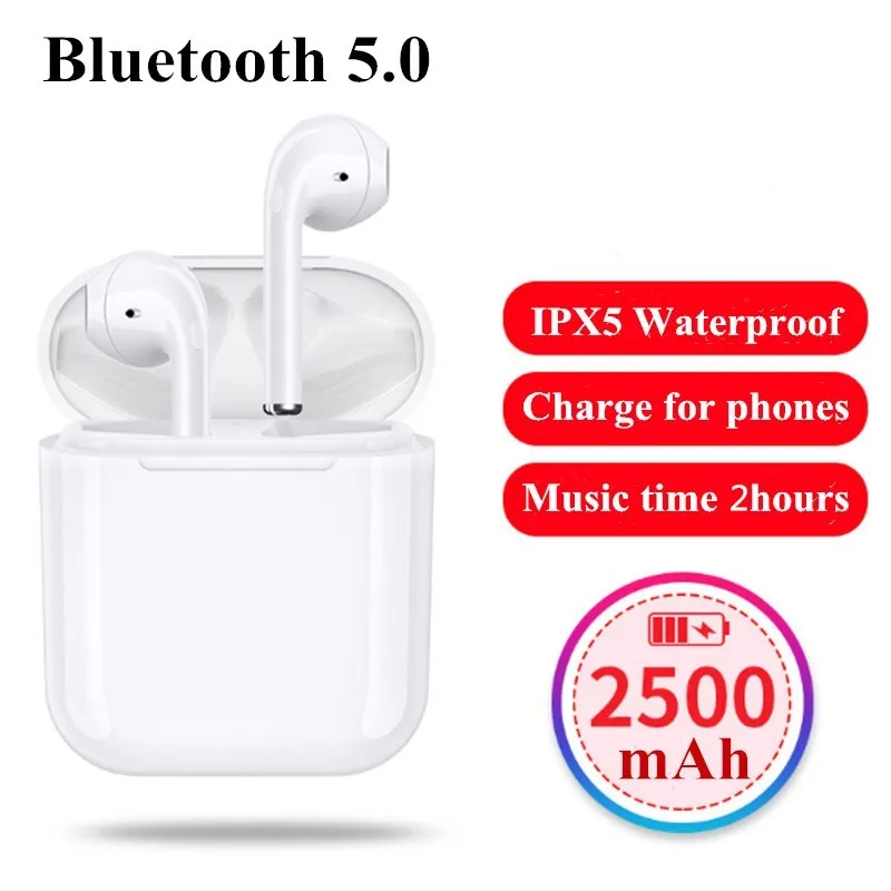 

F10 TWS mini Bluetooth 5.0 Headsets Binaural Calls IFANS hands Earbuds Wireless Pods Earpieces IPX5 Earphones for iphone