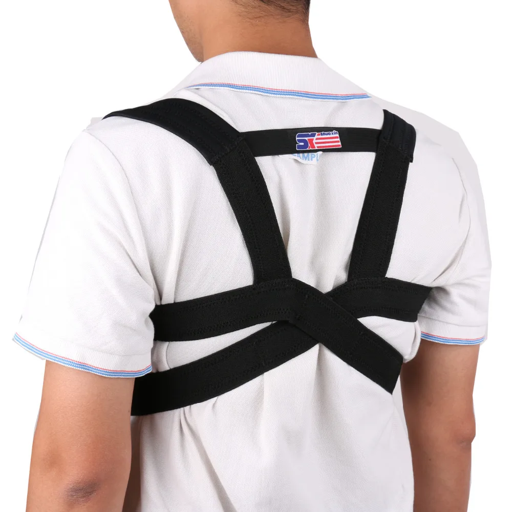 Prix pour Livraison gratuite vente Chaude noir Élastique Posture retour soutien clavicule brace posture correcteur Prix pour Livraison gratuite vente Chaude noir Élastique Posture retour soutien clavicule brace posture correcteur