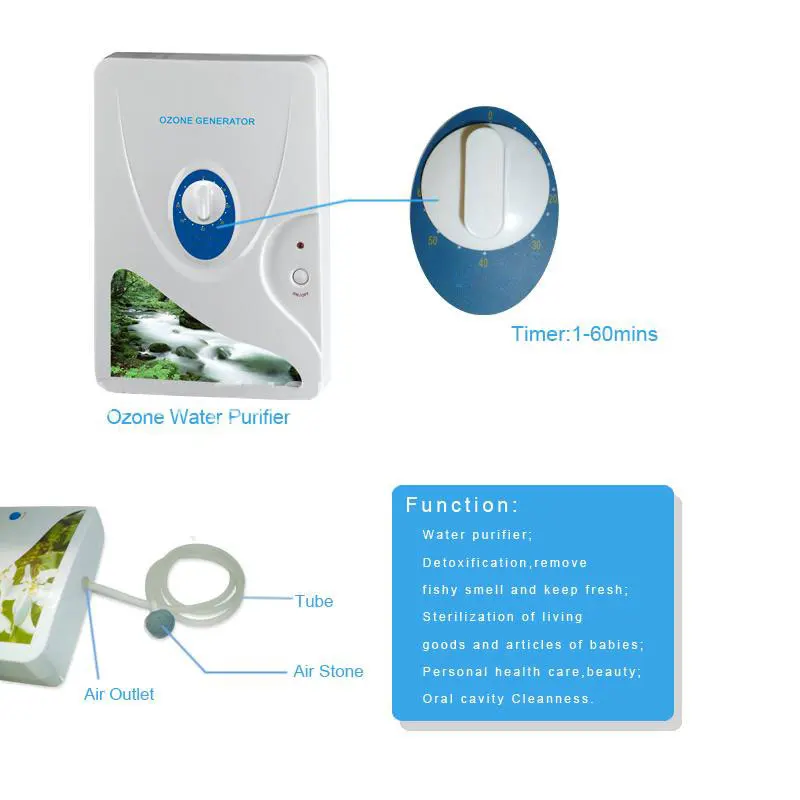 Ceny Generator ozonu oczyszczacz powietrza przenośny koncentrator tlenu Ozonizador Ozonator Ozonator Purificador De Aire 600mg 110v 220v