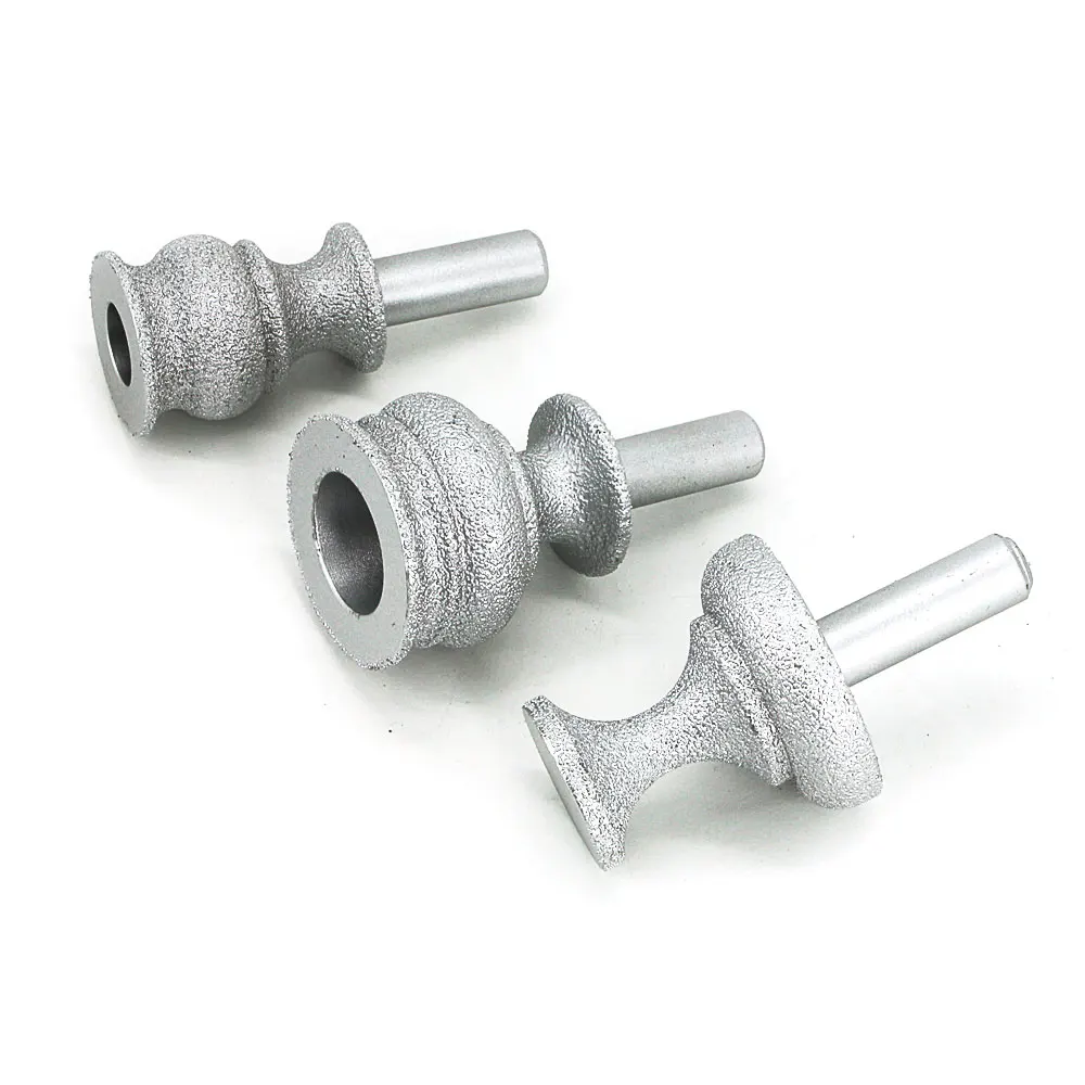 Brazing diamond grinding head cutter for  quartz stone, artificial stone, granite, marble, ceramic, hard plastic trimming GJ014