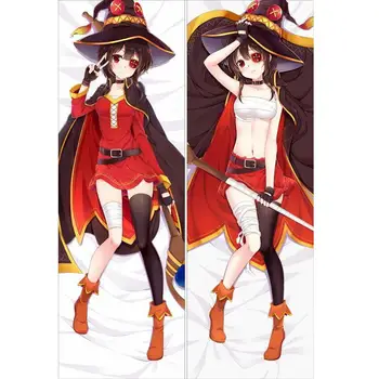 

Hot Anime Kono Suba Kono Subarashii Sekai ni Shukufukuo Throw Otaku Dakimakura Gifts Bedding Hugging Body Pillow Case 150x50 CM