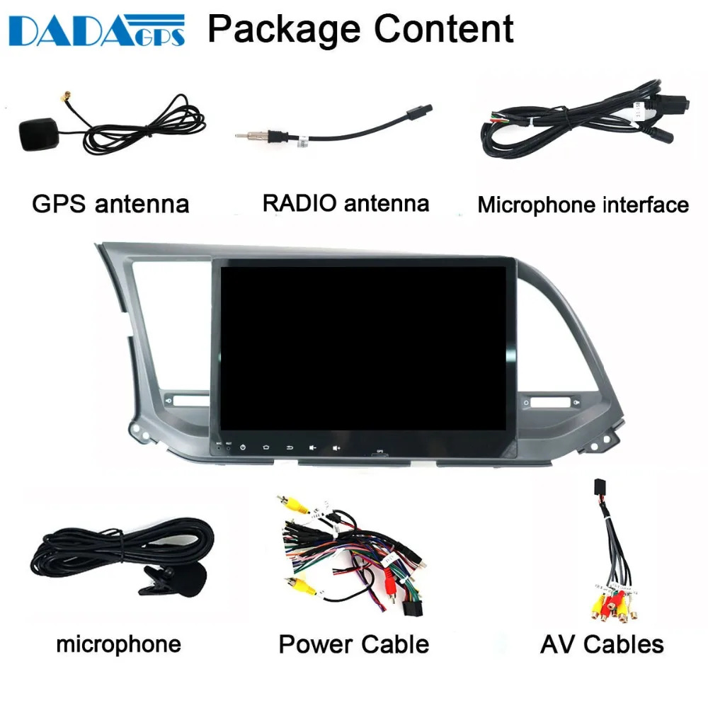 Best Android 9.0 4+32GB Car Radio Multimedia 2 din Video Player GPS  Navigation 4G For Hyundai Elantra 2015 2016 2017 2018 px5 13