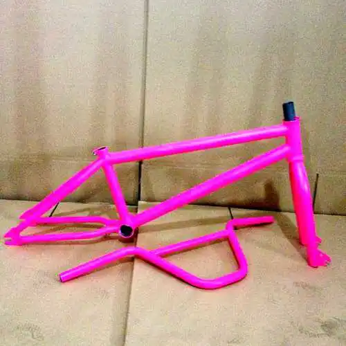 Top 2019 high quality BMX CRMO 4130 steel frame fork handlebar MID BB bmx frame set 2
