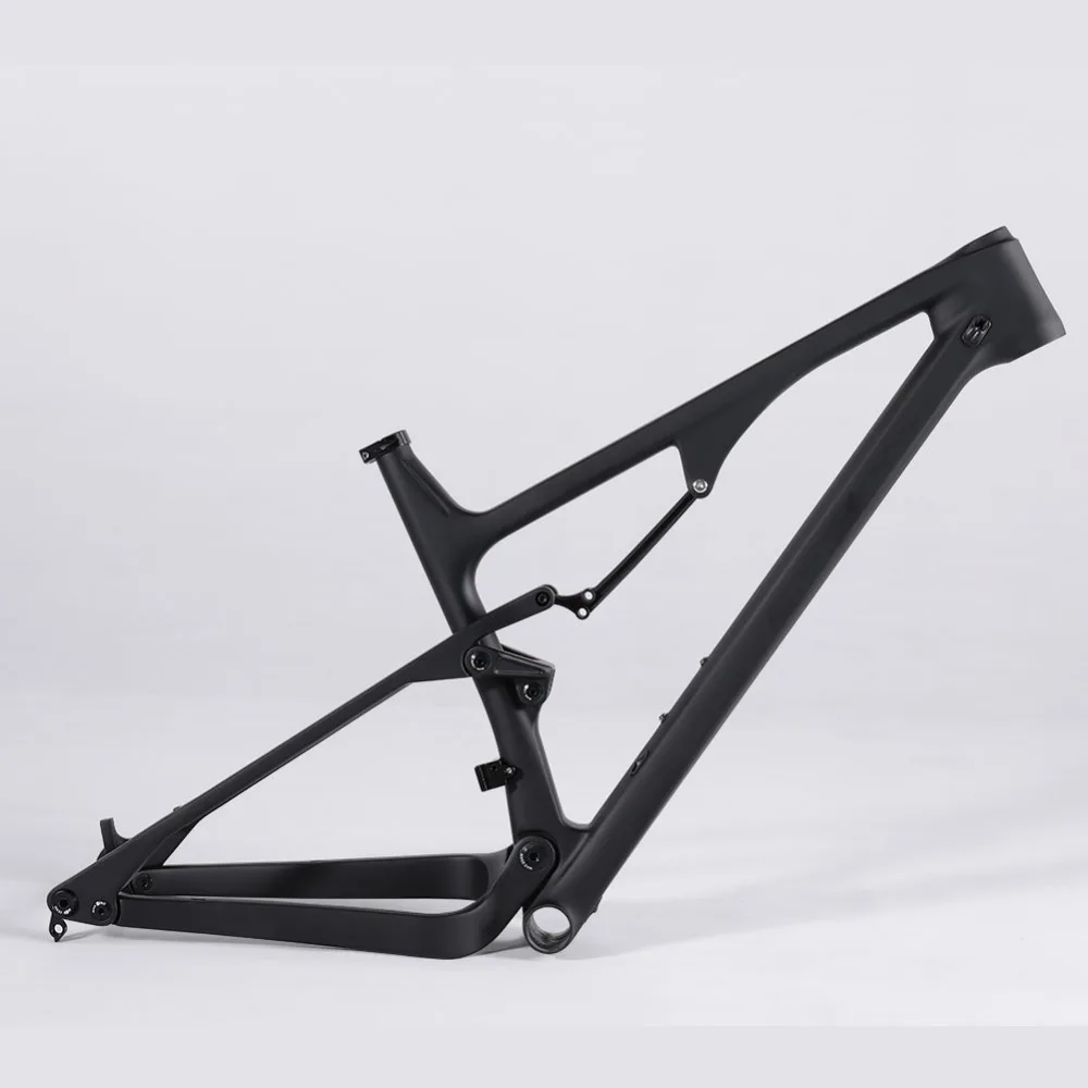 Flash Deal Spcycle 27.5er 29er Carbon Full Suspension Frame 148*12mm Boost MTB Mountain Bike Carbon Frame BB92 System 190*50mm Rear shock 1