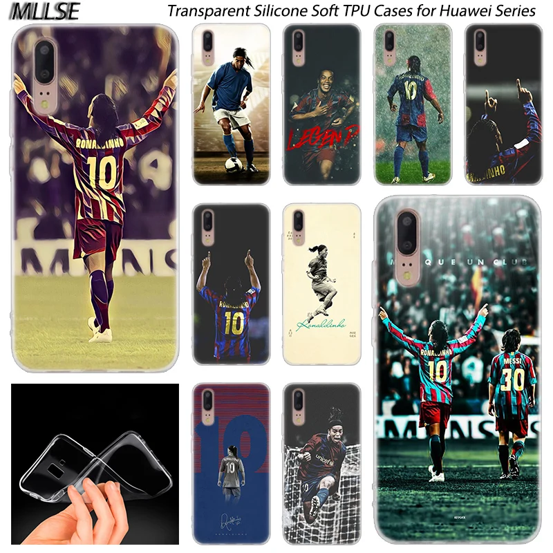 

Football player Ronaldinho Soft Silicone Case for Huawei P30 P20 P10 P9 P8 Lite 2017 P30 P20 Pro Mini P Smart 2019 Plus Cover
