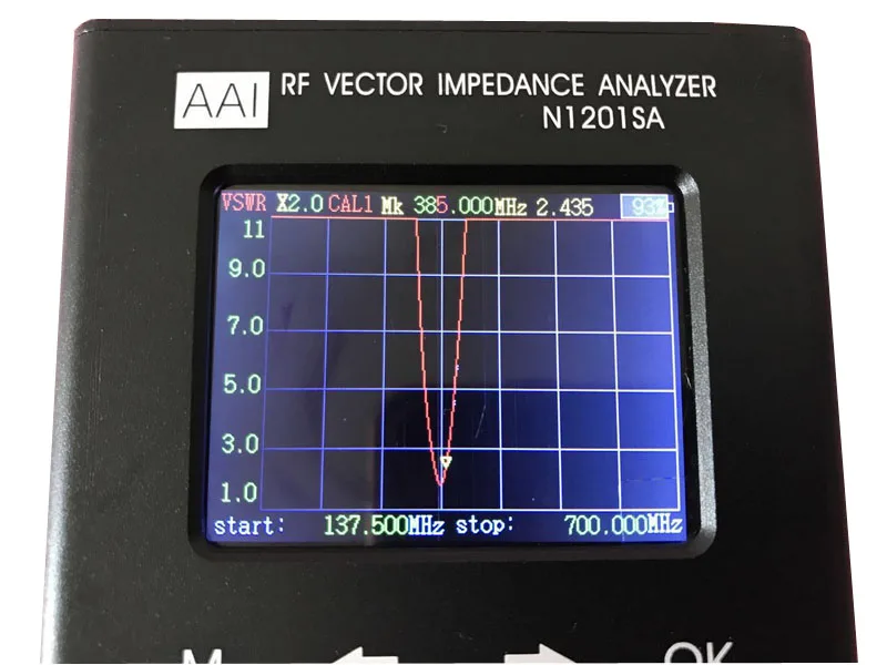 Английский verison N1201SA 140 МГц-2,7 ГГц N1201SA+ 35 МГц-2,7 г UV RF векторное сопротивление ANT КСВ антенна анализатор метр тестер D1-005