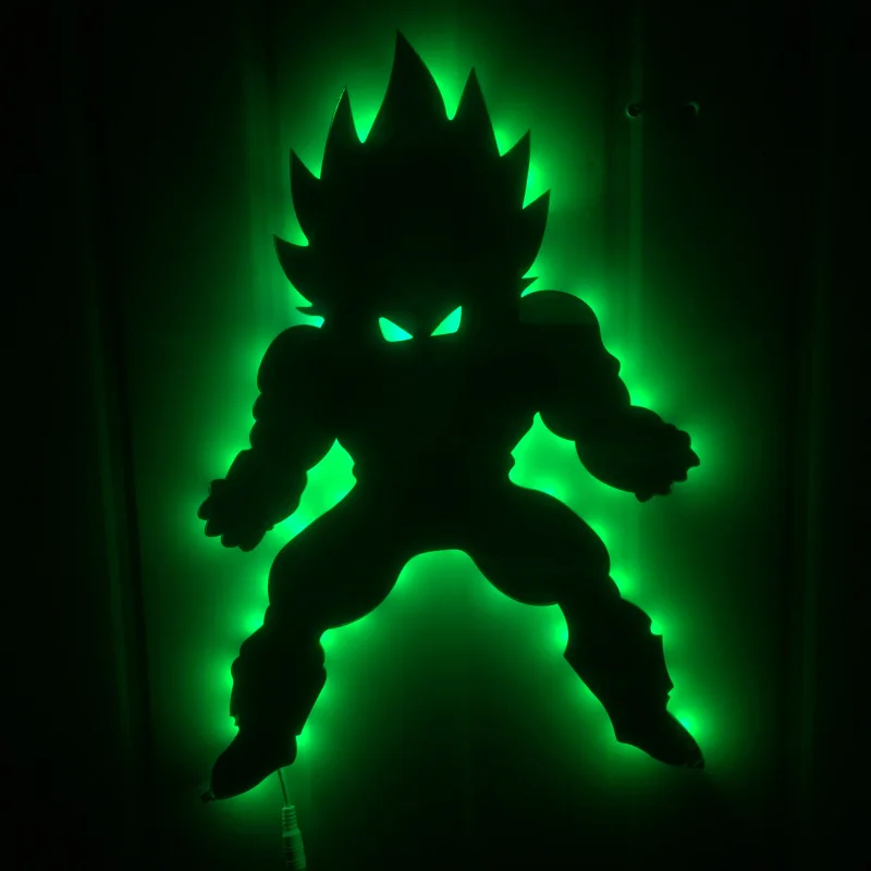 

Dragon ball Vegeta 3D Led Wall Lamp Night Light Vegeta Creative Action Figure Dragon Ball Lighting Toy For Kids