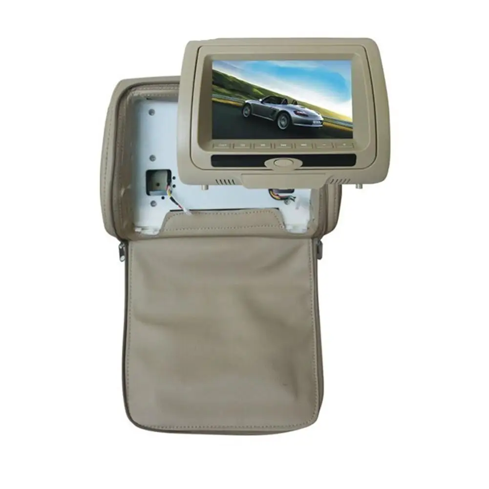 Автомобильный подголовник для сумок DVD монитор Автомобильный подголовник монитор DVD HD дисплей 7 дюймов DVD MP5 USB ЖК-экран Автомобильная Подушка подголовник монитор