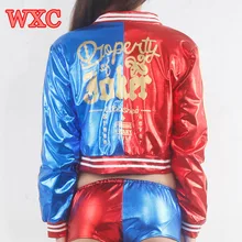Trajes de Cosplay Batman Harley Quinn Adultos Mujeres Chaqueta de Anime de Halloween Hembra Capa de la Ropa de Cosplay Payaso WXC