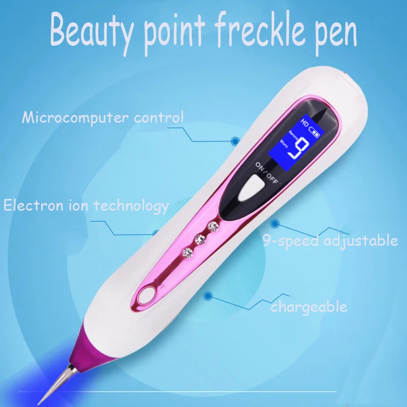 

Plasma Pen,LCD Laser Plasma Pen Wart Remover Mole Tattoo Remover Machine Skin Tag Removal Spot Cleaner