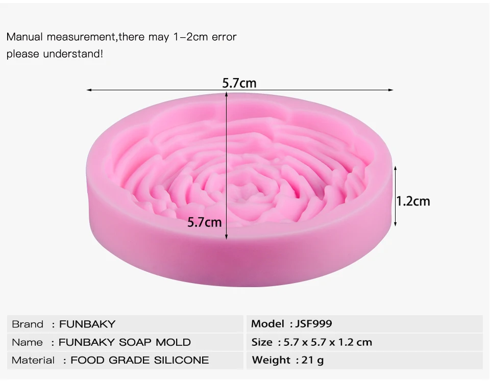FUNBAKY кремниевая форма для изготовления мыла, форма буханки в форме цветка, силиконовая форма для мыла ручной работы, формы для рукоделия, свадебные 3D формы для рукоделия