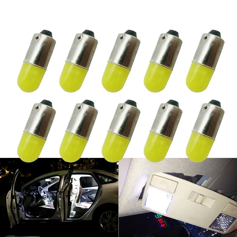 10 шт. T11 363 BA9S удара круглый 3D Led T4W 1 SMD автомобилей номерных знаков поворотов