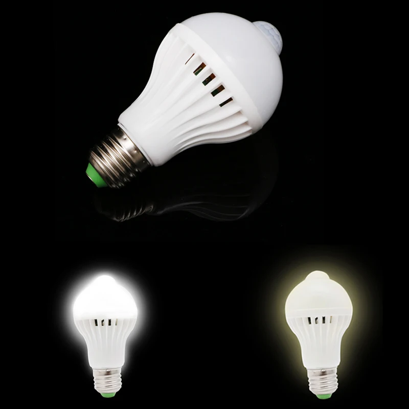 

5W E27 LED PIR Motion Sensor Auto Energy Saving Light Lamp Bulb Infrared