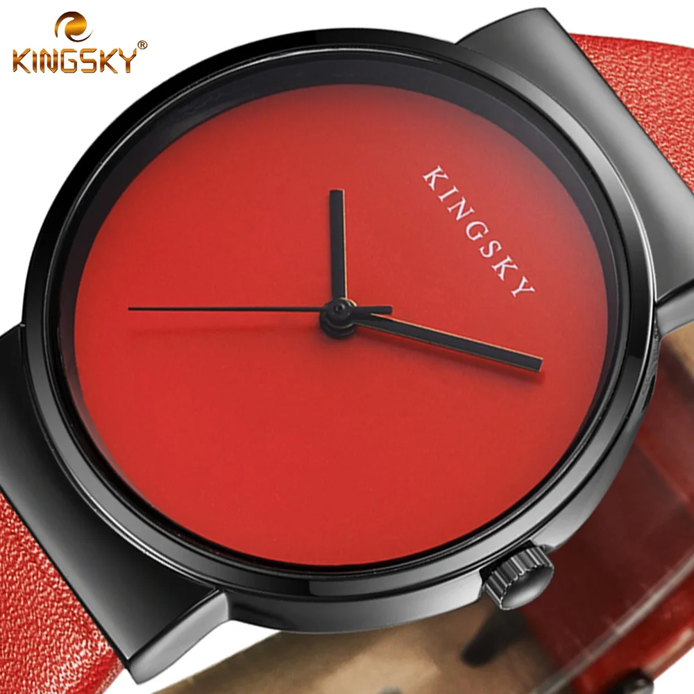Prix pour Femmes Montre De Luxe Marque KINGSKY Robe Mode Casual Simple Bracelet En Cuir Montres À Quartz Dames Montre-Bracelet Relogio Feminino Prix pour Femmes Montre De Luxe Marque KINGSKY Robe Mode Casual Simple Bracelet En Cuir Montres À Quartz Dames Montre-Bracelet Relogio Feminino