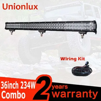 

234w 36Inch led light bar with Wiring kits high lumen spot flood combo led light for off-road 4x4 ATV truck