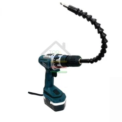 

A Set 1/4" Hex Magnetic Flex Flexible Extention Extended Bar Screwdriver Drill Bit Holder With 10pcs Screwdriver Bits