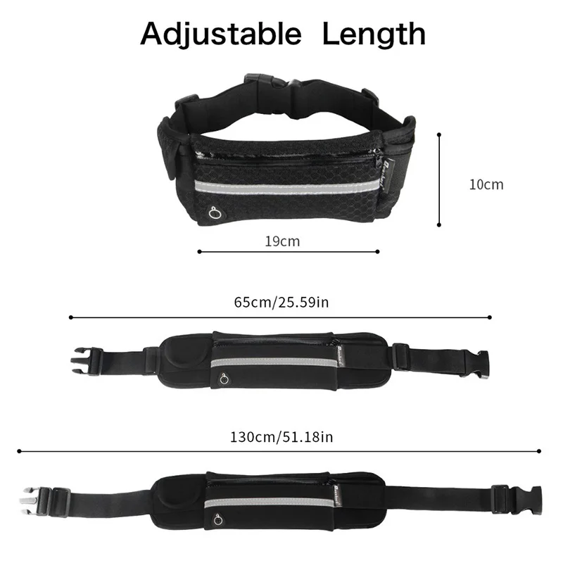  Waterproof Outdoor Waist Bag Sports Jogging Portable Cycling Outdoor Phone Holder Belt Bag Gym Lady - 32988662315