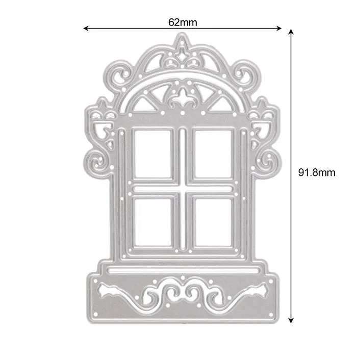 DIY винтажный дом, окна, двери, металлические Вырубные штампы, шаблоны для скрапбукинга, ремесленные вырубки, сделай сам, тиснение, изготовление бумажных открыток, новинка - Цвет: 1