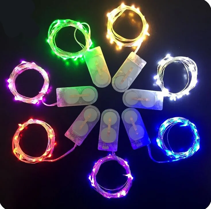 

20 LEDs 2M Copper Wire String Lights with Battery Box for Celebrating Christmas Wedding Party Fairy Lights Decoration