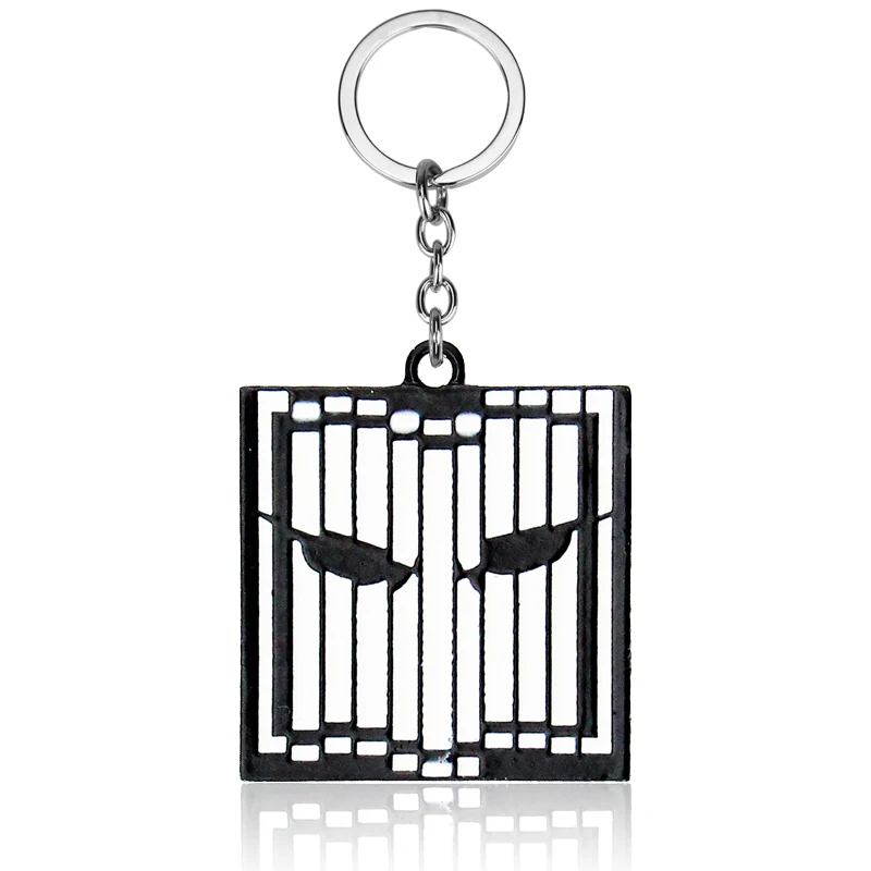 

Game Rainbow Six 6 Siege Logo Keychain Skull Siege Metal Keychain Male Anime Key Ring Holder Great Gift for Gamers