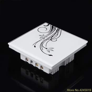 

2019 High quality Wall Light Touch Switch 2 Way Home Automation Multi Function Glass Panel 86 Type