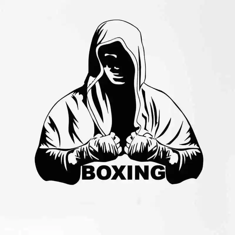 DCTAL Boxing Glove Sticker Kick Boxer Play Car Decal Free Combat Posters Vinyl Striker Wall Decals Parede Decor