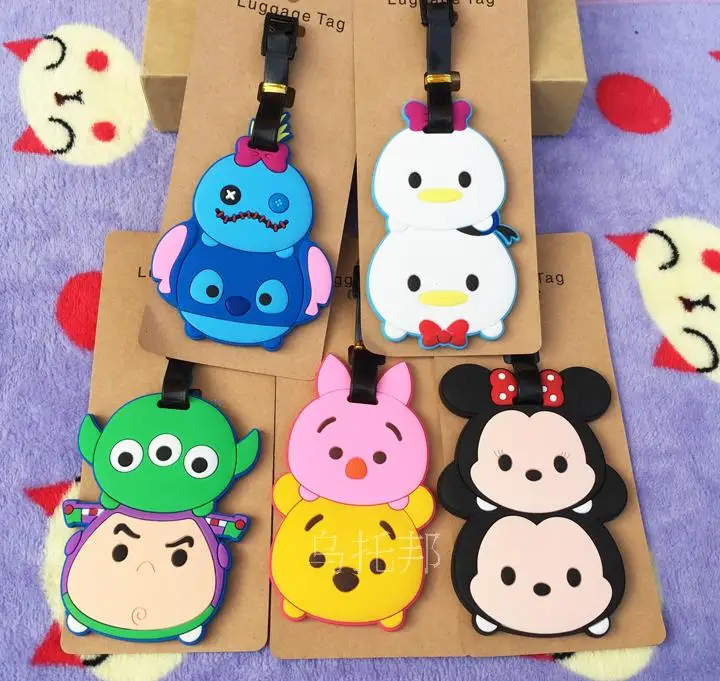 

2018 Rushed Travel Bag Bag Viaje House Overlapping Music Soft Glue Three-dimensional Luggage Tag Signboard Identification Plate