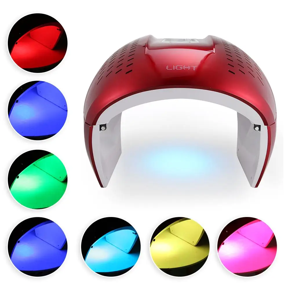 Máquina da Remoção do Rejuvenescimento da Pele do Rosto Verdadeiro Vermelho Azul Terapia Pdt Cuidados Ferramentas 7-cor Led Luz 17 LED Rejuvenescimento Da Pele Máquina