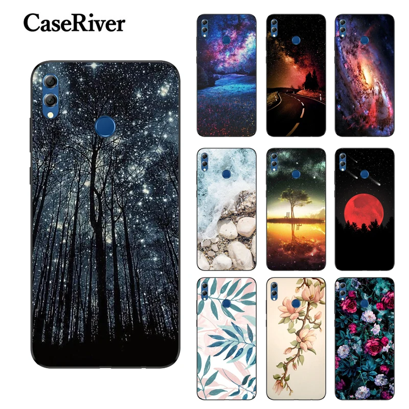 

6.5 inch Honor 8X Case Phone Back Shell Honor 8X Cover Black Matte Soft TPU Funda FOR Huawei Honor 8X Cases Phone Coque