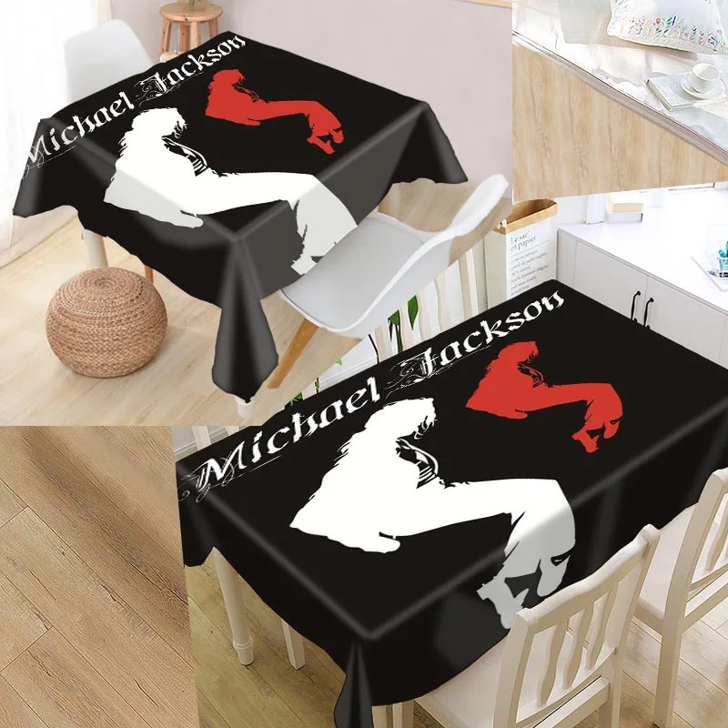 Custom Michael Jackson Table Cloth Oxford Print