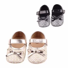 Chinese retro style Soft Bottom Fashion Baby Moccasin Newborn Babies Shoes 2-colors PU leather Prewalkers Kids Shoes