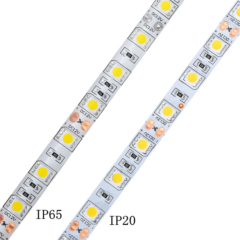 Светодиодная лента 5050 DC12 в 60 светодиодов/м 5 м/лот гибсветильник RGB RGBW