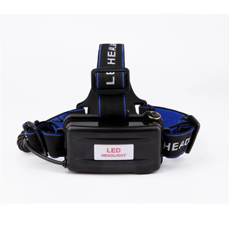Mini 3Pcs LED Flashlight outdoors Headlight Headlamp Torch Lanterna with Headband by 18650 Battery for Bicycle Light #FS#4MY11 (5)