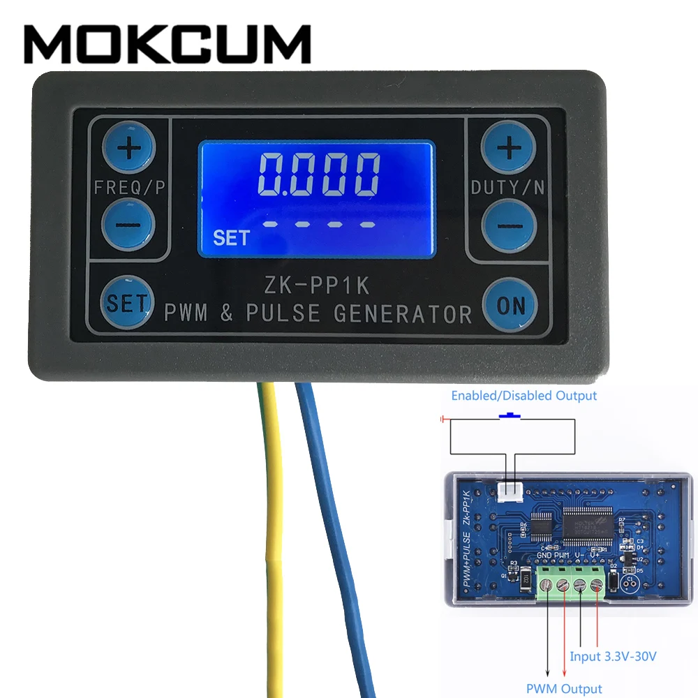 

Signal Generator Square Wave Generator 1-Channel 1Hz-150KHz Dual Mode LCD PWM Pulse Frequency Module Adjustable Stepper motor