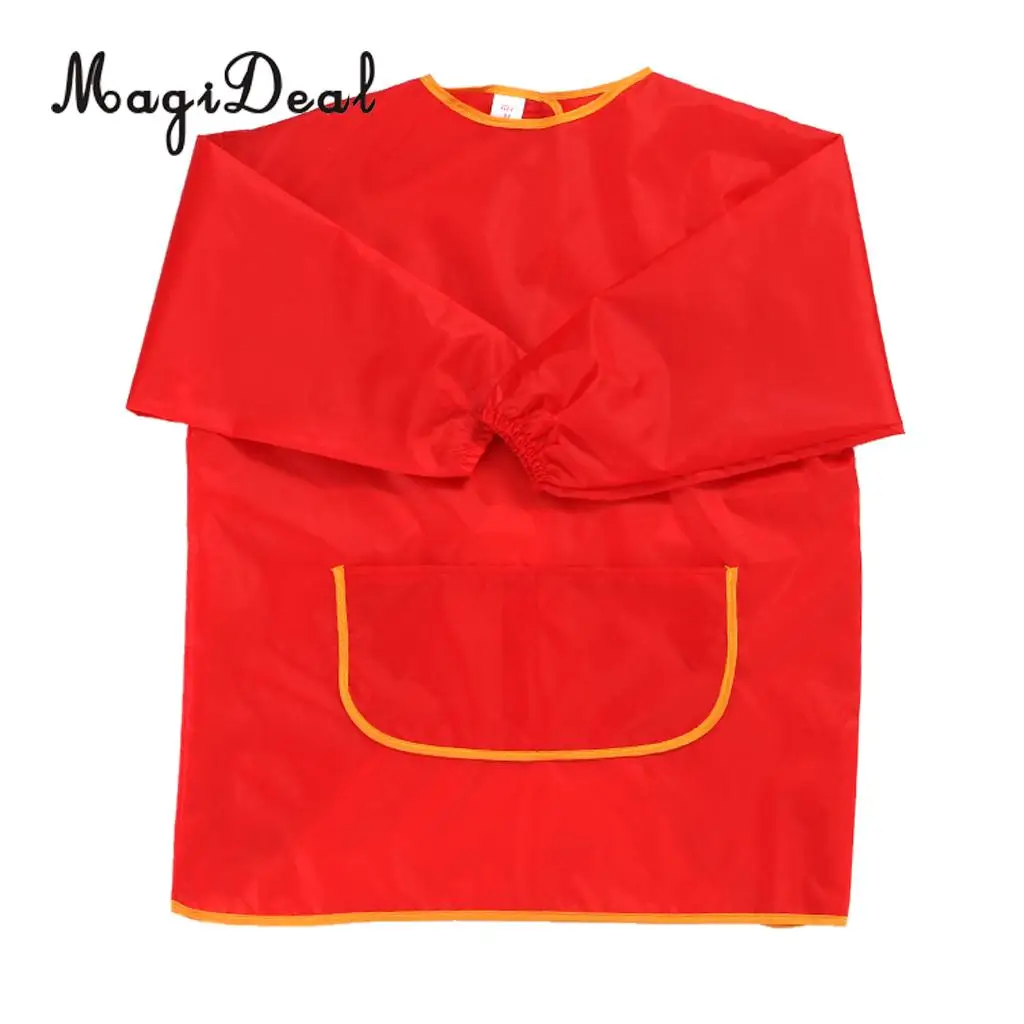 Kids Art Smock Craft Aprons Children Painting Smock Long Sleeve with