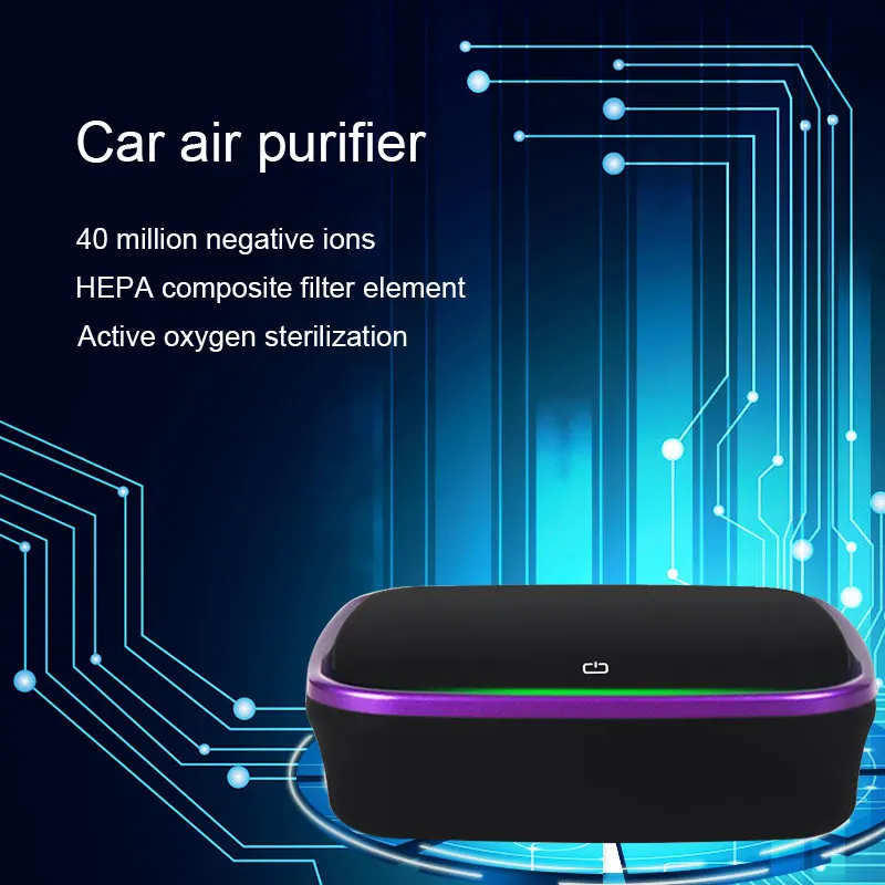 

MWdao car air purifier vehicle air ionizer negative ion ozone ozonizer odor eliminator usb for car