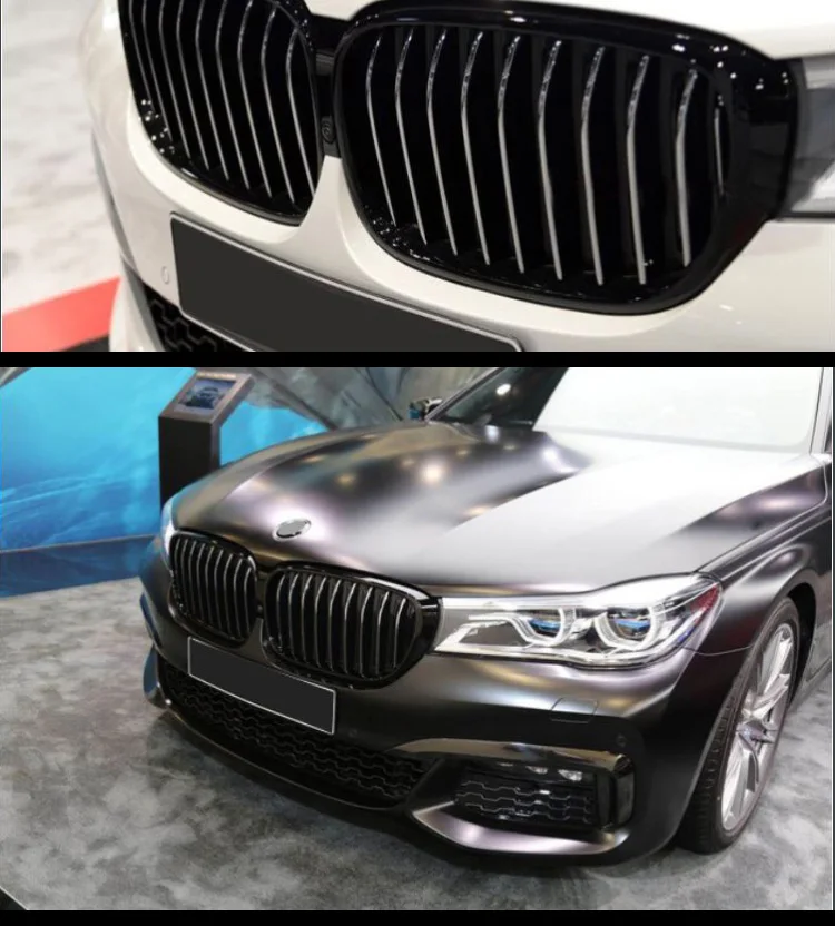 Пара ABS черный глянец гонки решетки для BMW 7 серии G11 G12