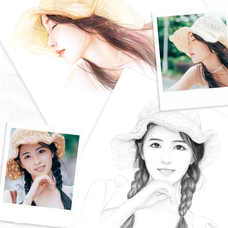 Chinese color pencil Sketch Beauty Painting Book beautiful girl self study drawing art book figure painting tutorial book