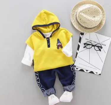 

Cartoon Hooded Children's Set 2019 Spring Autumn Baby Boy Clothes Set Sweatshirts for Kids 1-4 Y 3Pcs Set for Girls SY-F183201