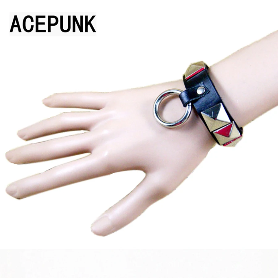 

Punk Rock Leather Belt Buckle Bracelets For Women Men Bracelets & Bangle Rivet Charms Bracelet Wristband Pulseira Masculina